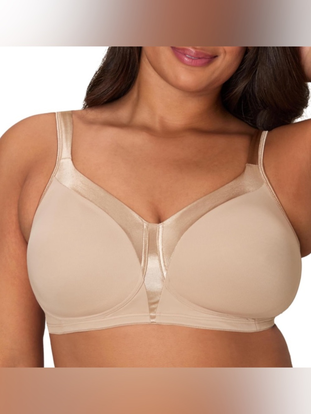 Playtex Women's Wireless Bra, 18 Hour Plus-Size T-Shirt Nude Size 36C